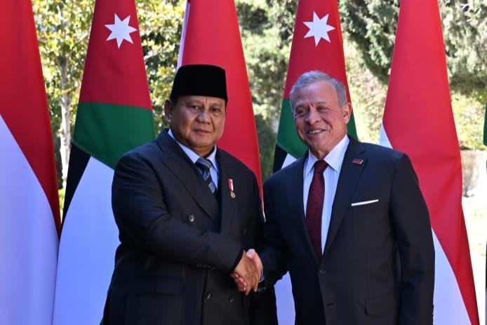 Presiden Prabowo Terima Apresiasi Raja Abdullah II atas Komitmen Solusi Dua Negara