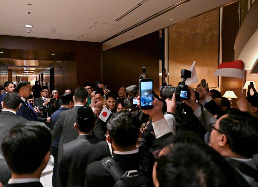Diaspora Indonesia Sambut Kedatangan Presiden Prabowo di Tokyo