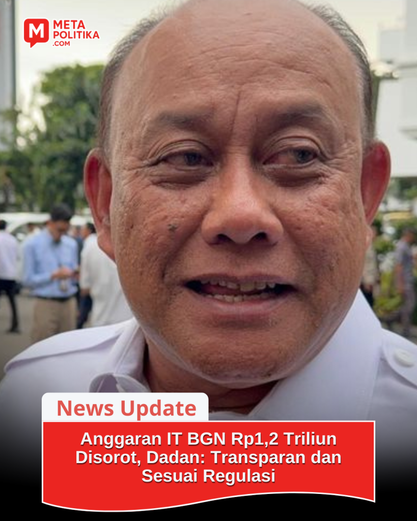 Anggaran IT BGN Rp1,2 Triliun Disorot, Dadan: Transparan dan Sesuai Regulasi