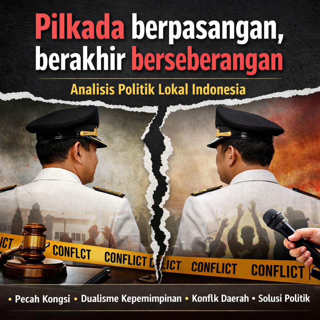 Pilkada berpasangan, berakhir berseberangan