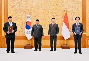 Presiden Prabowo Saksikan Pertukaran 10 MoU RI–Republik Korea