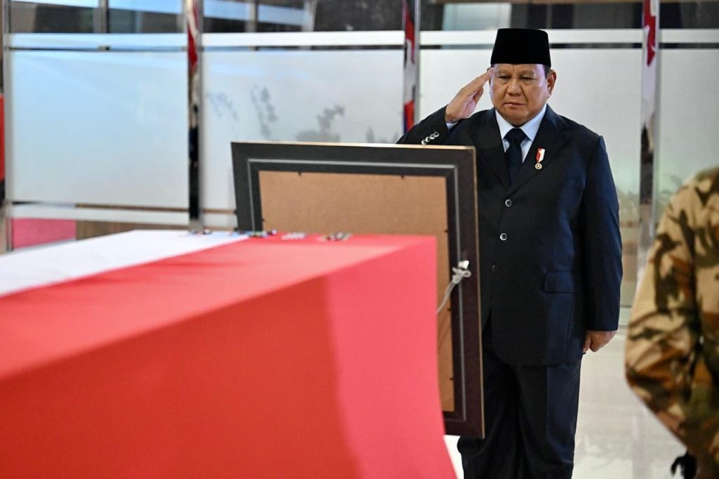Presiden Prabowo Hormati Tiga Prajurit TNI Gugur di Misi UNIFIL Lebanon