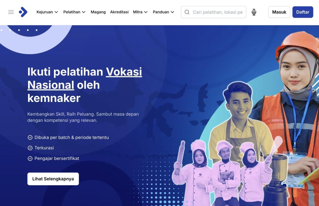 Pendaftaran Dibuka, Pelatihan Vokasi Nasional 2026 Siapkan 30 Ribu Peserta